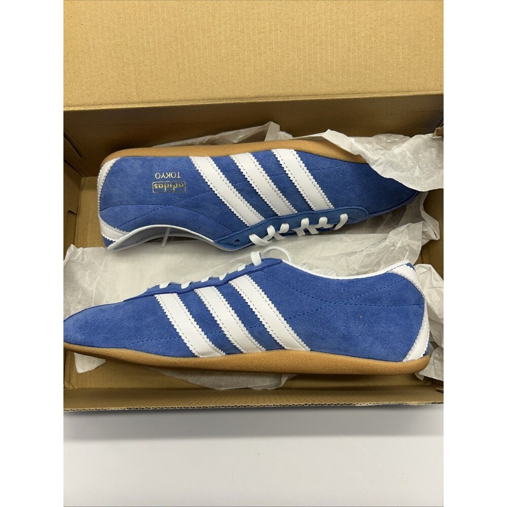 Adidas Women Tokyo Shoes Blue White Gum Sole JI0179 7.5 New in Box - Picture 8 of 9